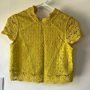 Forever 21 lace crop top